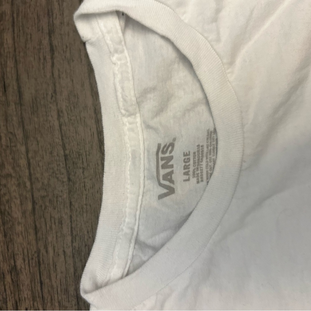 Vans White Graphic T-Shirt for Men - Picture 3 of 3